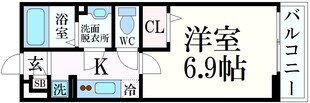 六甲道駅 徒歩9分 1階の物件間取画像